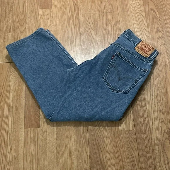 Levi’s 505 Men’s Straight Leg Jeans 34x30 (34x26) Blue Medium Classic Western - Picture 1 of 14